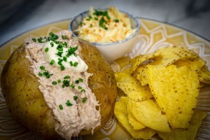 Tuna Mayo Baked Potato